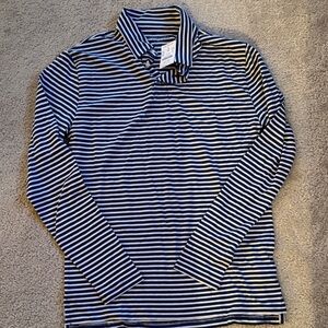 J.Crew Crewcuts Navy and White Kids Striped Polo